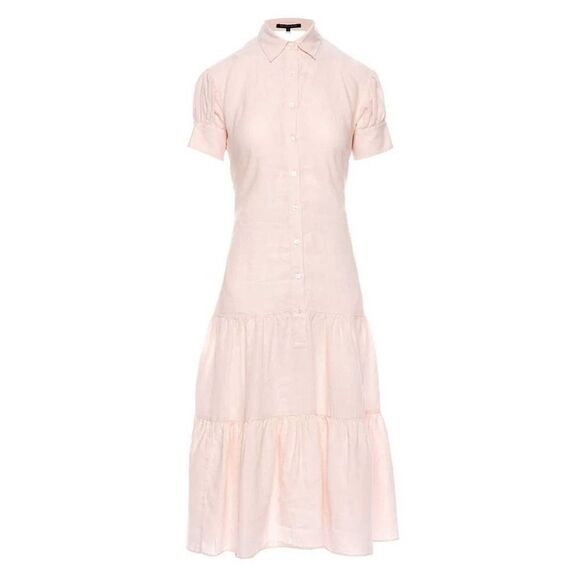 Marissa Webb Rosetta Presley U Back Button Down Midi Dress XS MSRP:$545 - Picture 2 of 16